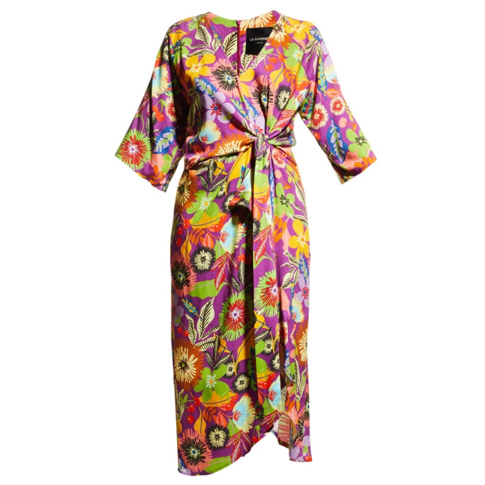๐ NWT Le Superbe | Floral Gypsy Muse Midi Dress | Cherry Lotus Land ๐ Revolve - Picture 4 of 16